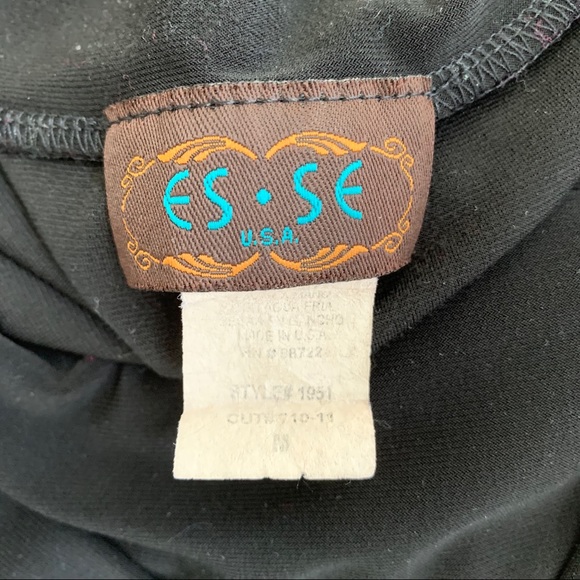 ES SE Black Ruffle Midi Skirt - Picture 4 of 4